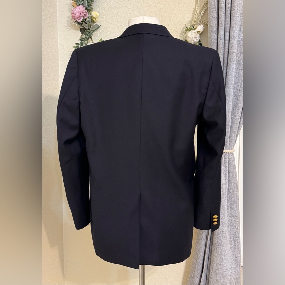 Brooks Brothers Women's Loro Piana Superfine Italian Wool Blazer Gold Buttons 18 - Picture 4 of 9